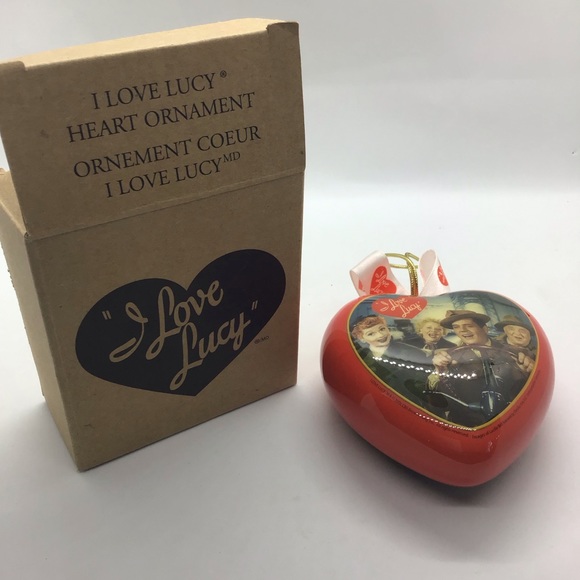 I love Lucy Heart Ornament 2006 CBS California Here We Come Desi Fred Ethel NIB - Picture 3 of 7